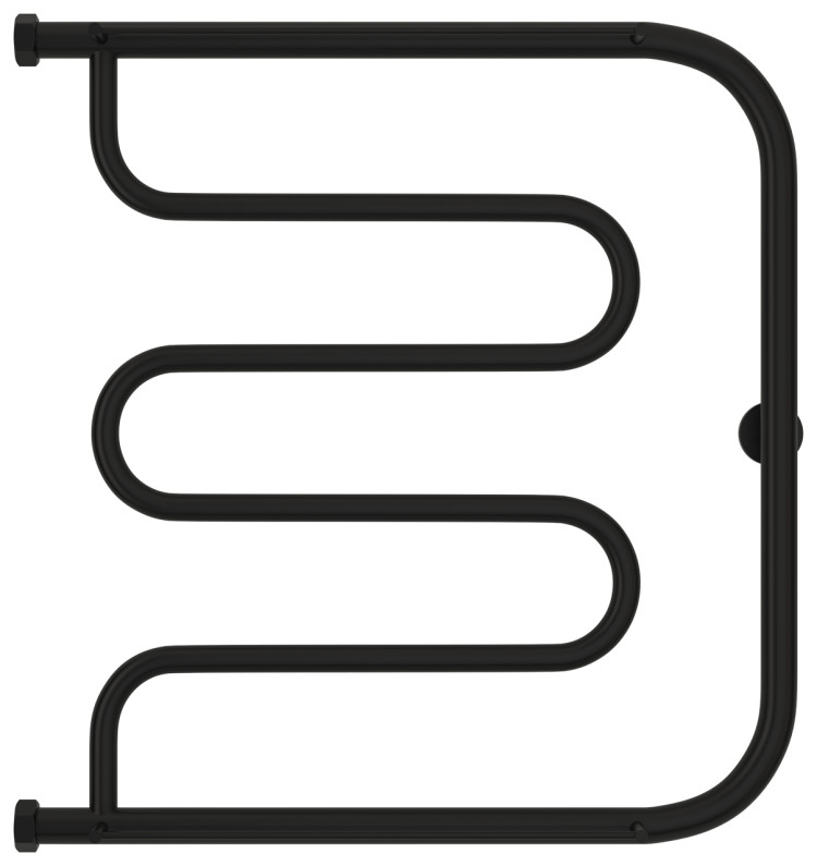 Полотенцесушитель водяной Сунержа Лира 2 полки+ 600х600 Матовый чёрный