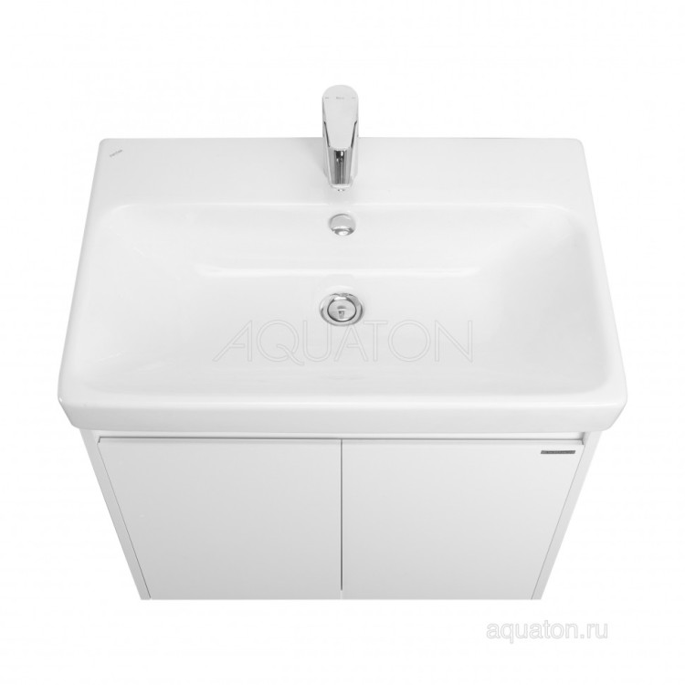 Тумба под раковину AQUATON Сканди Doors 70 белый глянец, белый матовый, 1A278901SD010