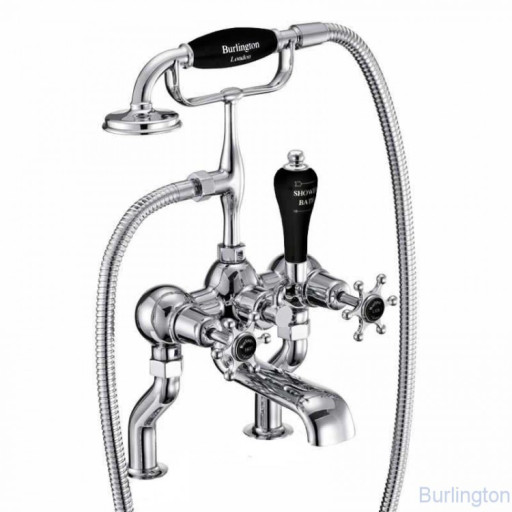 Смеситель для ванны с ручным душем, набортный  [BI15 BLA]