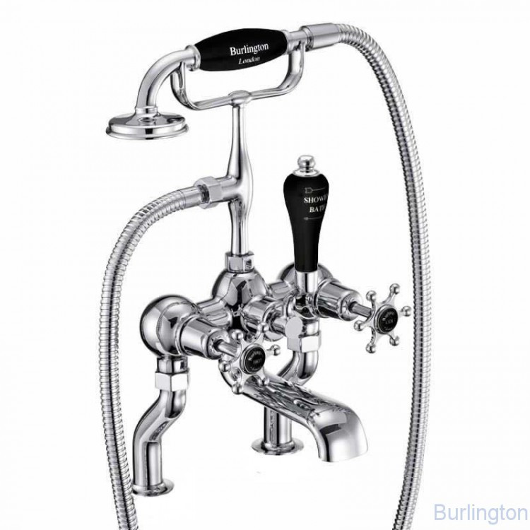 Смеситель для ванны с ручным душем, набортный  [BI15 BLA]