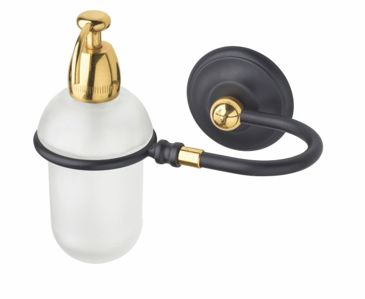 Дозатор для мыла подвесной, матовое стекло ART&MAX AM-2141-Nero/Do-Ant