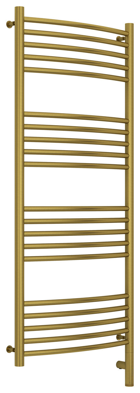 Полотенцесушитель электрический Сунержа Богема 3.0 выгнутая 1200х500 МЭМ правый Состаренная латунь