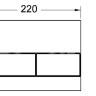 Кнопка смыва Tece Square 9240804 для унитаза