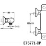 Смеситель для душа Jacob Delafon Robust E75771-CP с термостатом