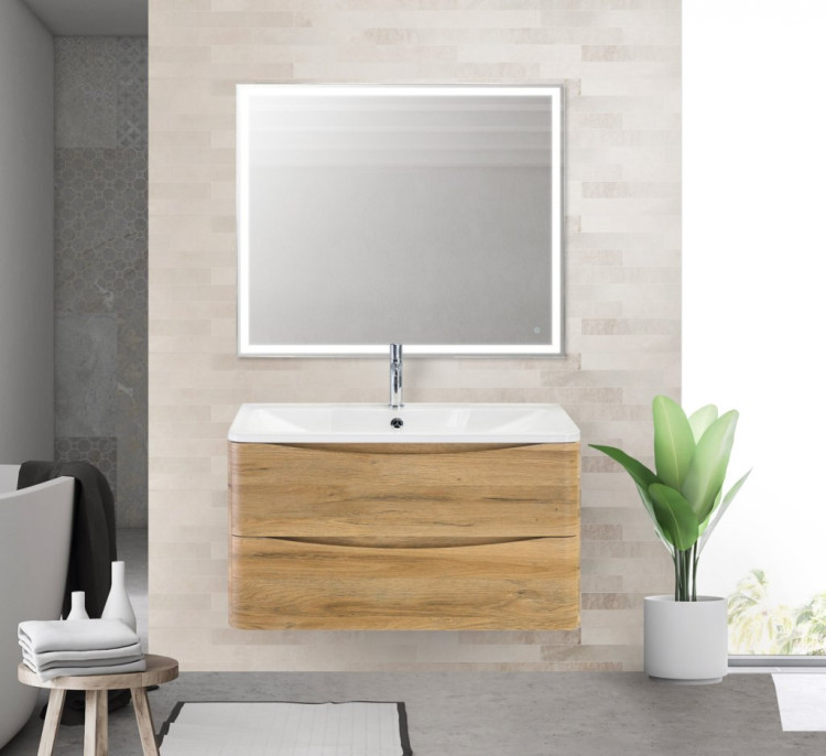 База под раковину подвесная с двумя выкатными ящиками BelBagno ACQUA-800-2C-SO-RVB