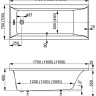 Акриловая ванна Vagnerplast Veronela 150x70