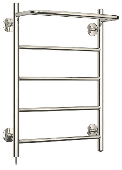 Полотенцесушитель электрический Стилье Формат 30 Л 600х400 (Полка + 4) П16 Без покрытия