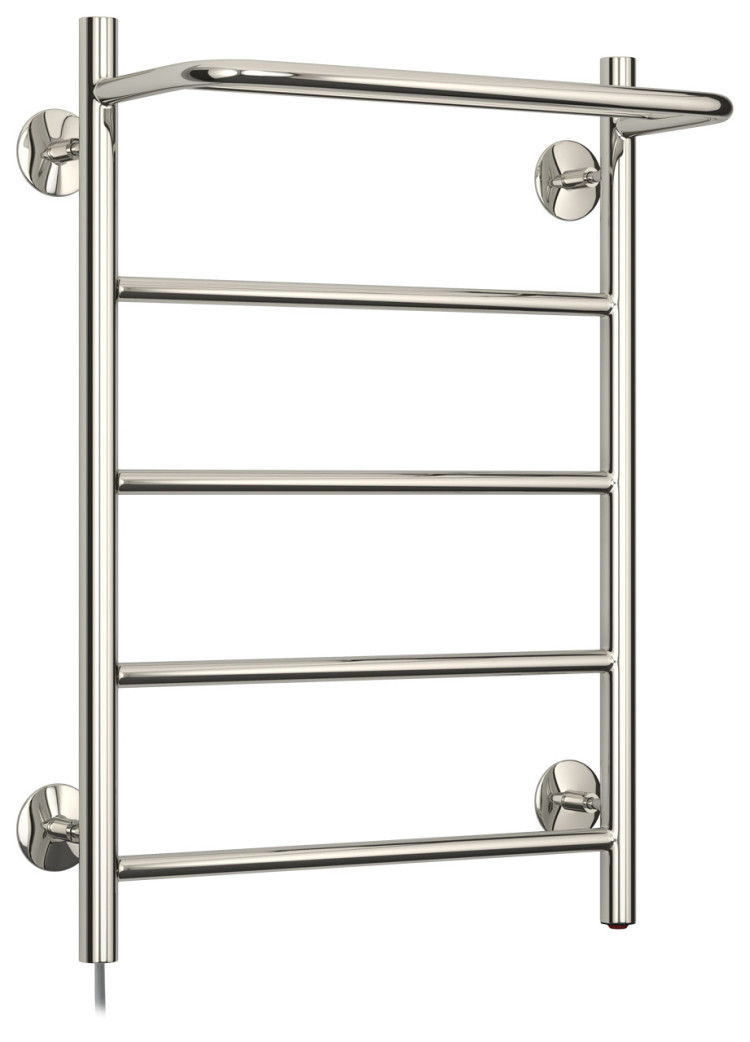 Полотенцесушитель электрический Стилье Формат 30 Л 600х400 (Полка + 4) П16 Без покрытия