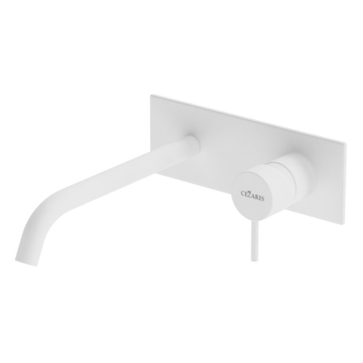 Смеситель для раковины встраиваемый однорычажный, с тонкой ручкой, на единой площадке Cezares LEAF-BLI1-L-MM