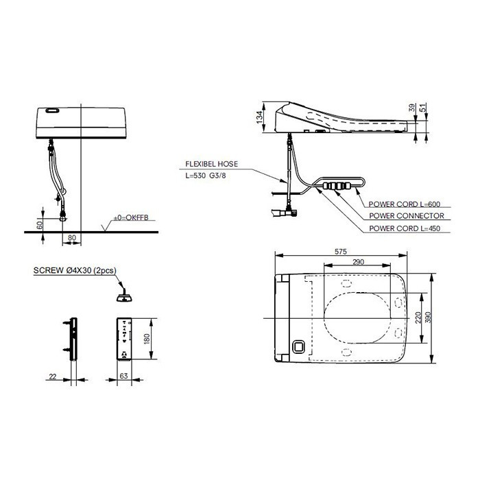 Сиденье для унитаза Toto SG series TCF403REGV1#NW1