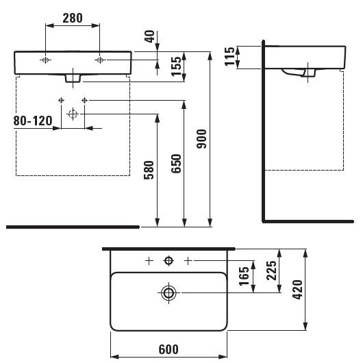 Раковина Laufen Val 60 8.1028.3