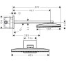 Верхний душ Hansgrohe Rainmarket Select 460 2jet 24005400