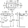 Раковина Roca Meridian 60 32724T000 R