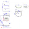 Тумба под раковину Aqwella Вега 55