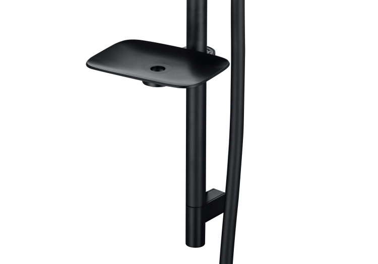 Душевой гарнитур 3jet 73см Aquatek, матовый черный AQ2031MB