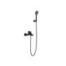 Смеситель для ванны с душевым набором Aquatek, матовый черный AQ1449MB ЛИРА