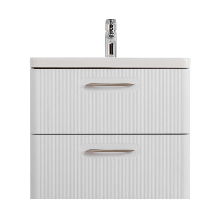 База под раковину подвесная с двумя выкатными ящиками 606x423x500 BelBagno DUE-600-2C-SO-BM-P
