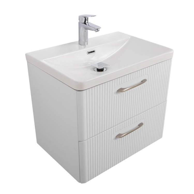 База под раковину подвесная с двумя выкатными ящиками 606x423x500 BelBagno DUE-600-2C-SO-BM-P