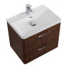 База под раковину подвесная с двумя выкатными ящиками 606x423x500 BelBagno DUE-600-2C-SO-BM-P