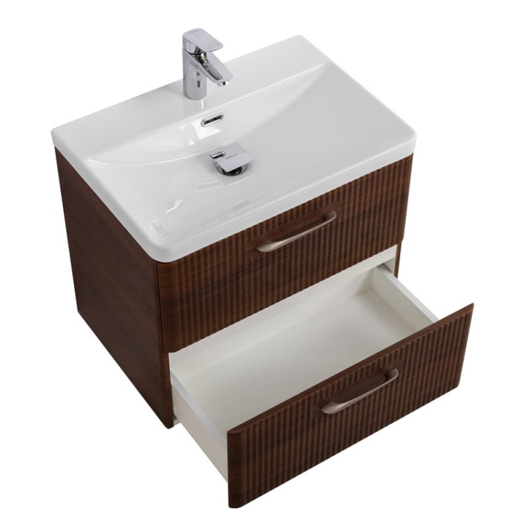 База под раковину подвесная с двумя выкатными ящиками 606x423x500 BelBagno DUE-600-2C-SO-BM-P