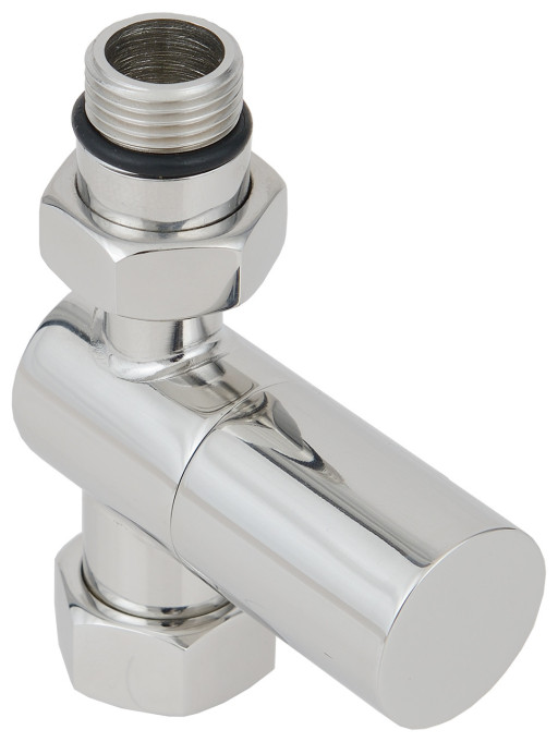 Вентиль Сунержа прямой цилиндр G 1/2&quot; НР х G 3/4&quot; НГ Матовый чёрный