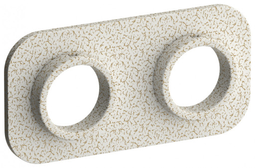 Отражатель Сунержа EU50 прямоугольный 50х100 Античное белое золото