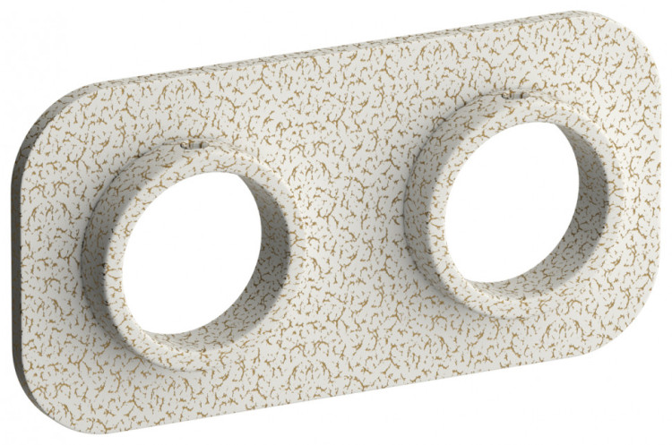 Отражатель Сунержа EU50 прямоугольный 50х100 Античное белое золото