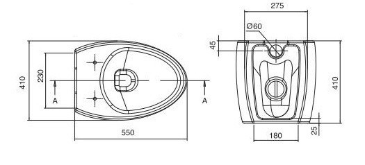 Унитаз напольный Scarabeo Moai 8606