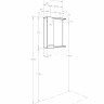 Зеркальный шкаф Aquaton Ронда PRO 60 дуб соммерсет 1A205102RSC2L