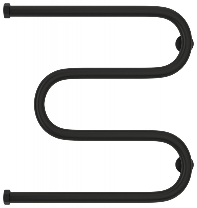 Полотенцесушитель водяной Сунержа М-образный+ 500х500 Матовый чёрный