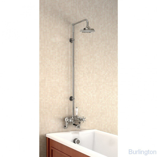 Душевая стойка со смесителем, верхняя лейка 6' [H295-BI]