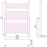 Полотенцесушитель водяной Стилье Универсал-53 800х500 (3+5+6) П 18 Без покрытия