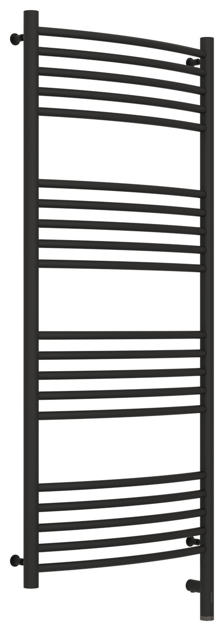 Полотенцесушитель электрический Сунержа Богема 3.0 выгнутая 1200х500 МЭМ правый Тёмный титан муар