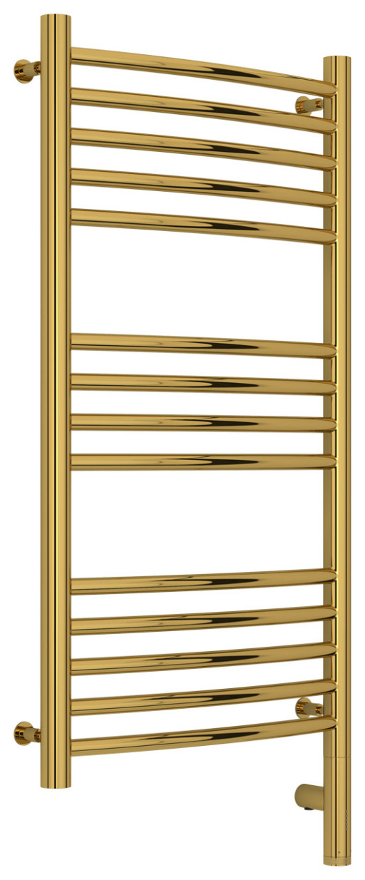 Полотенцесушитель электрический Сунержа Богема 3.0 выгнутая 800х400 МЭМ правый Золото