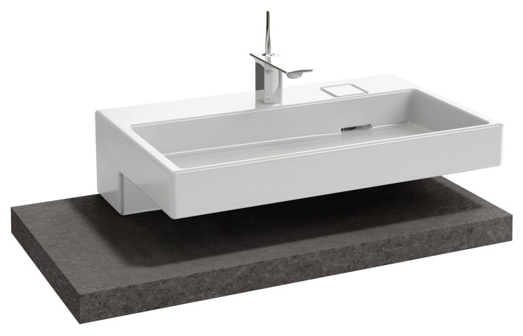 Столешница 100 см, без отверстия, светло-серый меламин с эффектом ламинации Jacob Delafon TERRACE EB1194-N05