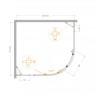 Душевой уголок MOLVENO-RH-11 Cezares MOLVENO-RH-11-120/110-C-BORO-IV