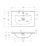 Керамическая раковина 610х390 мм Cezares BB600/390ETL