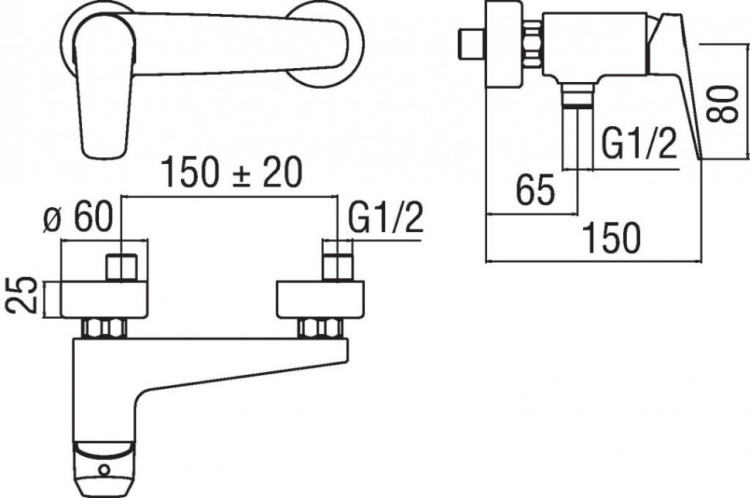 Смеситель для душа Nobili Sky SY97130CR