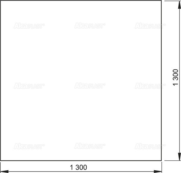 Гидроизоляционная фольга 1300×1300 мм Alcadrain AIZ3