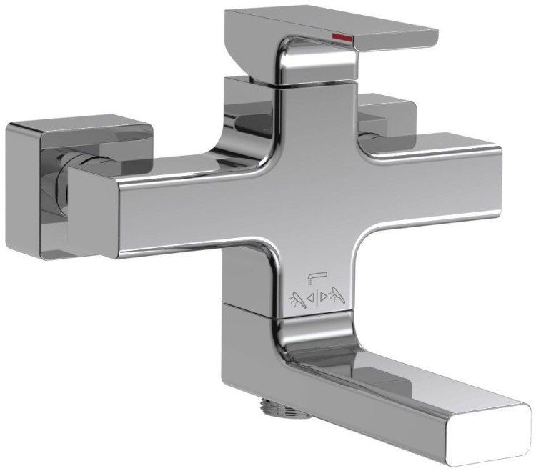 Настенный смеситель для ванны/душа Jacob Delafon STRAYT E45370-CP