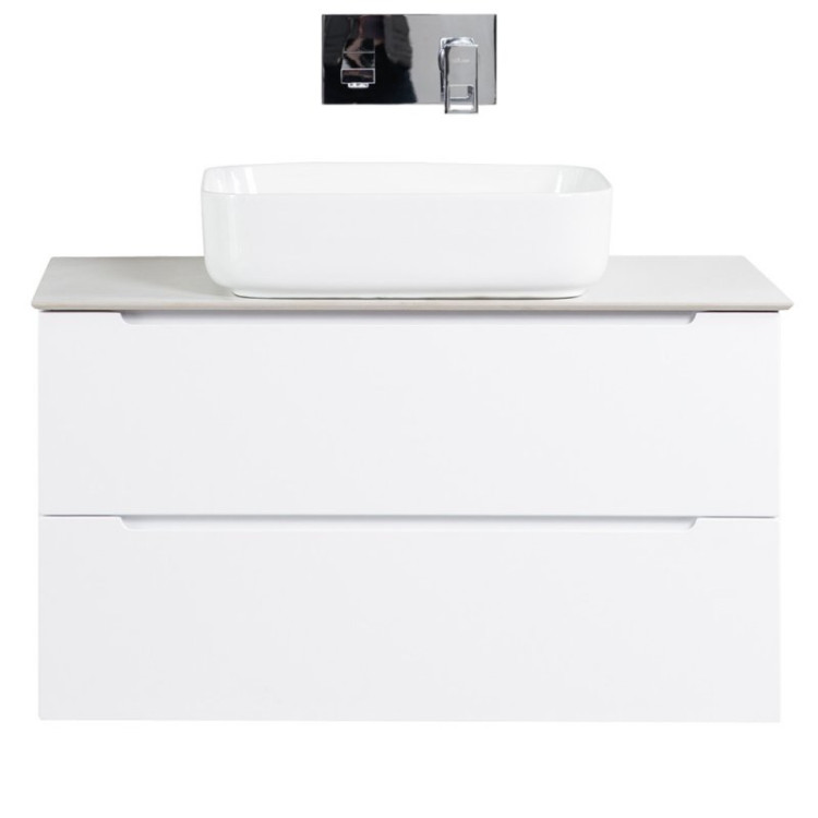 Столешница из керамогранита без отверстия под смеситель BelBagno KEP-100-BO-W0