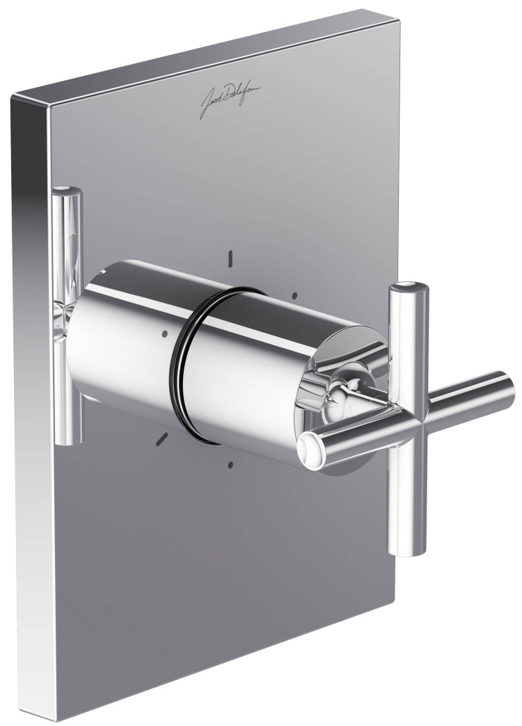 Встроенный переключатель на три выхода, классический дизайн лицевой панели Jacob Delafon MODULO E75415-CP