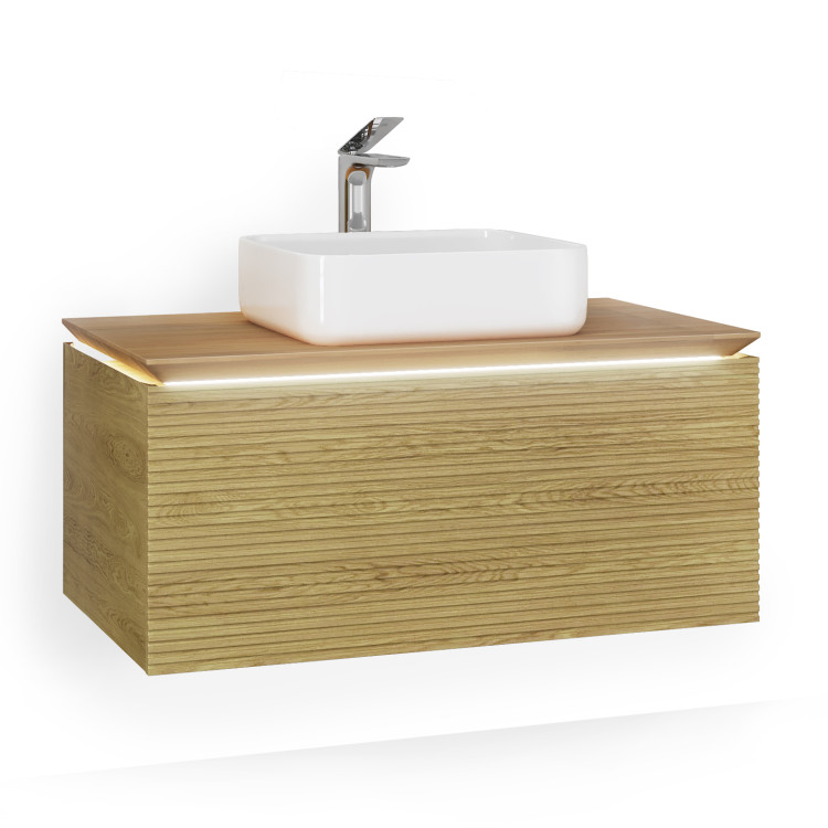 Тумба Karat 100, подвесная белая