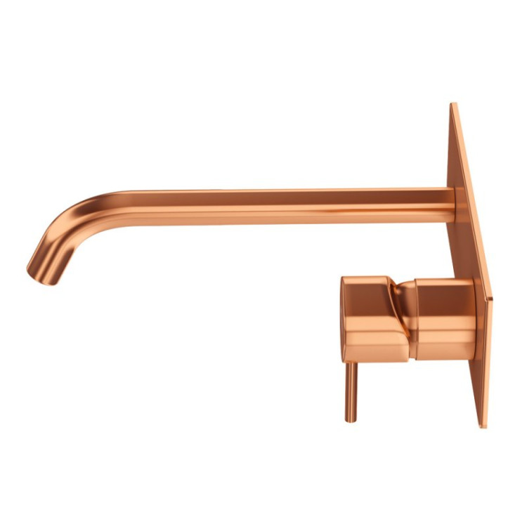 Смеситель для раковины встраиваемый однорычажный, с тонкой ручкой, на единой площадке Cezares LEAF-BLI1-L-ST