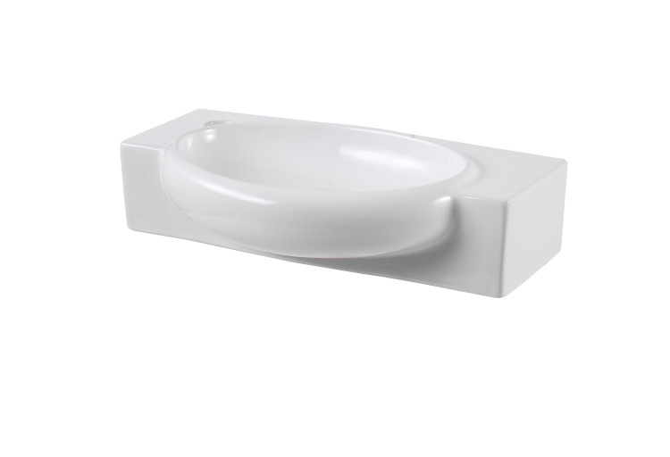 Раковина подвесная угловая Aquatek AQ5329-00 510*275*130 мм , смеситель слева