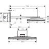 Верхний душ Hansgrohe Rainmarket Select 460 2jet 24005600