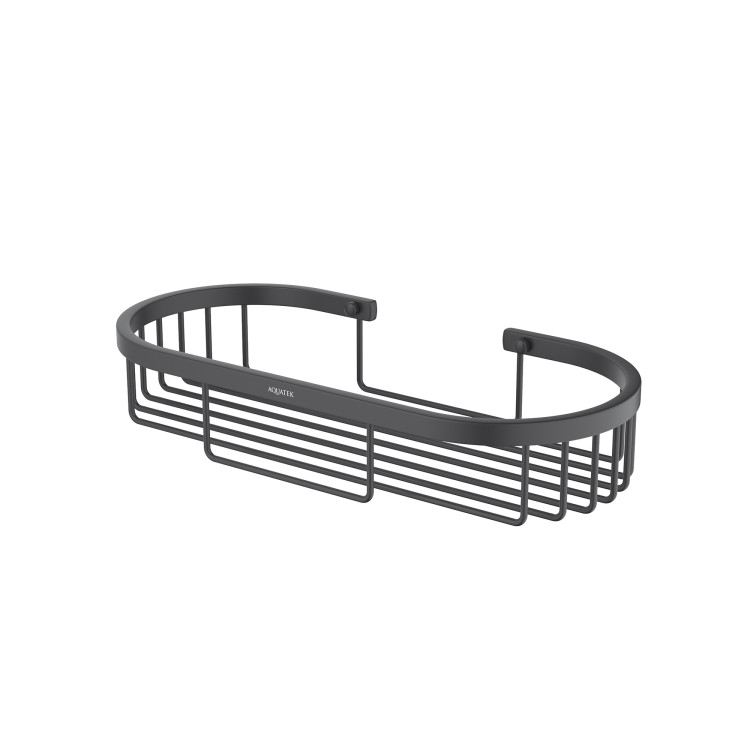 Полка для душа Aquatek матовый черный AQ4916MB