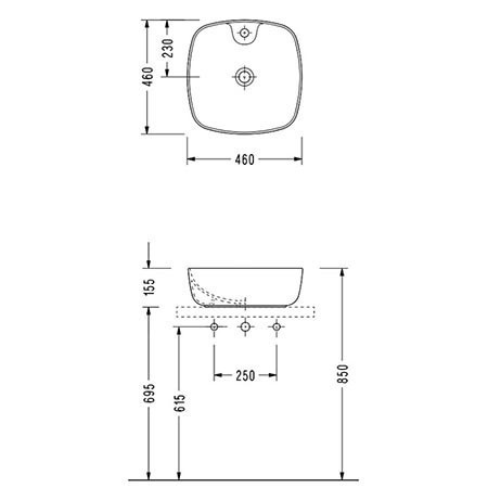 Раковина-чаша Serel 46 3016