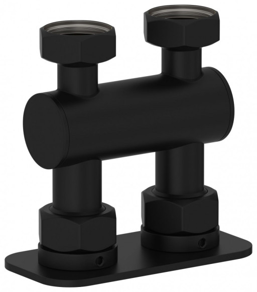 Модуль 2х3/4&quot; Сунержа прямой EU50 Матовый чёрный