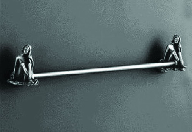 Полотенцедержатель одинарный подвесной 60 см. ART&MAX AM-B-0717 ART&MAX AM-0717-B